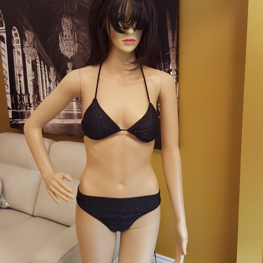 OP black and silver bikini